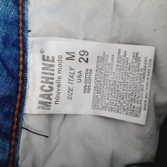 MACHINE Nouvelle Mode Ripped Jean Shorts Sz 29 - Picture 9 of 9